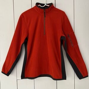 VTG Y2K Banana Republic Quarter Zip Fleece Pullover Sz S-M